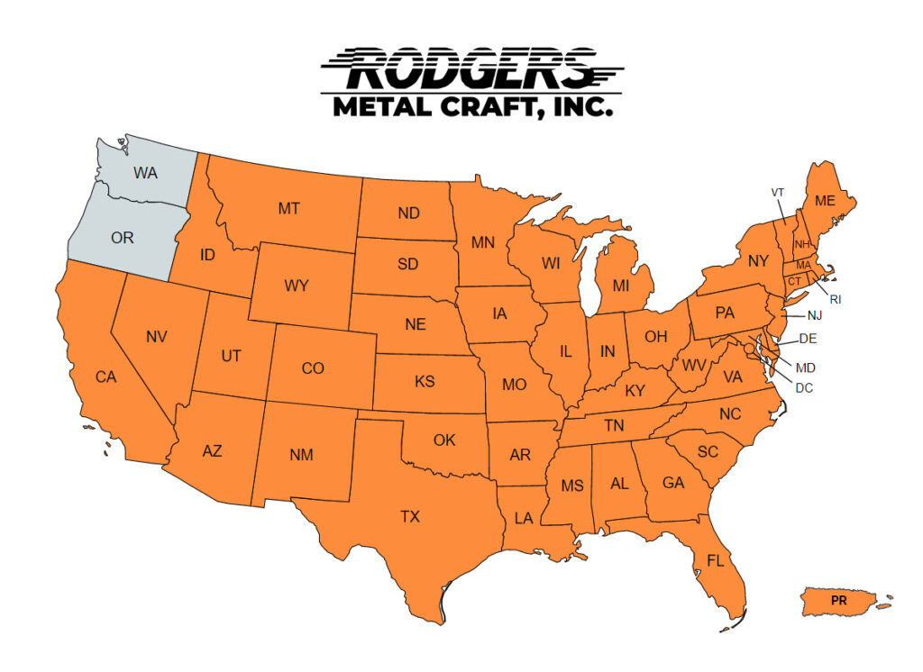 Rodgers Metal Craft Map